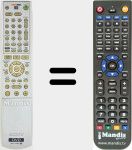 Télécommande pour remplacer RMT-D206P (147872311)