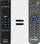 Télécommande pour remplacer RM-ED014 (148090411)