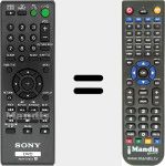 Télécommande pour remplacer RMT-D197A (148943011)
