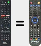 Télécommande pour remplacer RMF-TX201E (149322311)