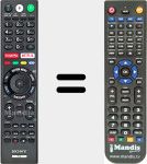 T&eacute;l&eacute;commande pour remplacer RMF-T300E (149332014)