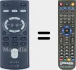 Télécommande pour remplacer RMX151 (147907714)