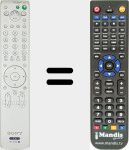 Télécommande pour remplacer RM-EA001 (147939412)