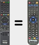 Télécommande pour remplacer RMT-B103A (148074011)