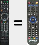 T&eacute;l&eacute;commande pour remplacer RM-ED012 (148089512)