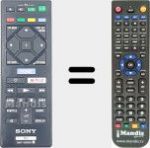 T&eacute;l&eacute;commande pour remplacer RMT-VB100I (149290121)