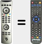 T&eacute;l&eacute;commande pour remplacer 20020097