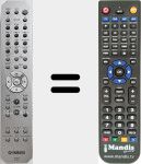 Télécommande pour remplacer RAX34 (ZU738900)