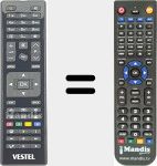 Télécommande pour remplacer RC4878 (23393429)