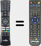 Télécommande pour remplacer RC4390P (23573871)