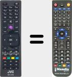 T&eacute;l&eacute;commande pour remplacer RM-C3090 (23383387)