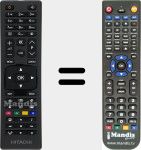 T&eacute;l&eacute;commande pour remplacer RC4878 (23432846)