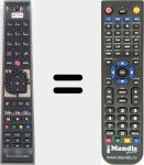 Télécommande pour remplacer RCA4995 (23442983)