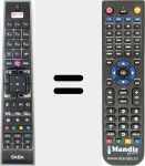 Télécommande pour remplacer RCA4995 (23442985)