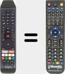 Télécommande pour remplacer RC43140 (30100817)