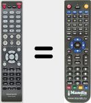 Télécommande pour remplacer RC001PMND (30701025100AS)