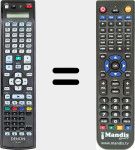 Télécommande pour remplacer RC-1221 (30701025200AS)