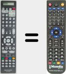 Télécommande pour remplacer RC039SR (30701025300AS)