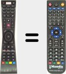 Télécommande pour remplacer RM-C3231 (30094754)