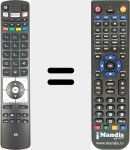 Télécommande pour remplacer RC5118F (30097882)