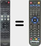 Télécommande pour remplacer RC004CD (30701000500AS)