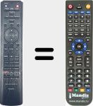 Télécommande pour remplacer RC002NA (30701013100AM)