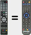 T&eacute;l&eacute;commande pour remplacer RC025SR (30701020500AM)