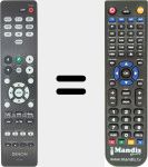 Télécommande pour remplacer RC-1216 (30701024400AD)