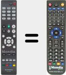 Télécommande pour remplacer RC033SR (30701024900AM)