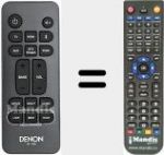 Télécommande pour remplacer RC-1236 (30701027600AD)