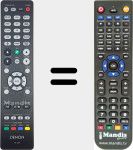 Télécommande pour remplacer RC-1239 (30701028000AD)