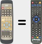 Télécommande pour remplacer RC543 (3990593006)