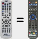 Télécommande pour remplacer RB-TS780RDS (6450653469)