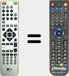 T&eacute;l&eacute;commande pour remplacer 6710CDAL01A