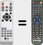 Télécommande pour remplacer 6710CMAM12A
