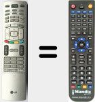 Télécommande pour remplacer 6710T00017K