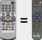 T&eacute;l&eacute;commande pour remplacer TP 186 (720117142000)