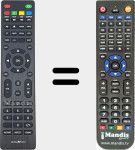 Télécommande pour remplacer CZDZ028LEDWXXI (780-01030CSM)