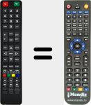 Télécommande pour remplacer 845CX510T1704730H
