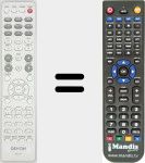 Télécommande pour remplacer RC-1174 (963307101280S)