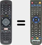 Télécommande pour remplacer YKF406-002 (996597001325)
