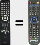 Télécommande pour remplacer RC1129 (9H2307002380D)