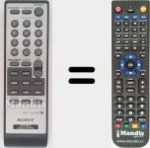 T&eacute;l&eacute;commande pour remplacer RMT-CYN7AD (A1056326A)