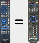 Télécommande pour remplacer RC-R0517 (A70171905)