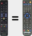 Télécommande pour remplacer TM1250 (AA59-00793A)