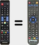 T&eacute;l&eacute;commande pour remplacer AA5900585A