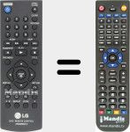 Télécommande pour remplacer AKB33659510