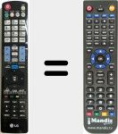 Télécommande pour remplacer AKB72914050