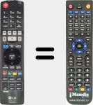 Télécommande pour remplacer AKB72975301