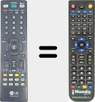 Télécommande pour remplacer AKB73655822